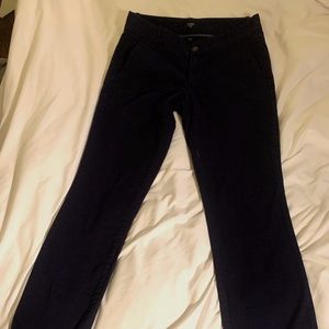 j crew navy cropped pants